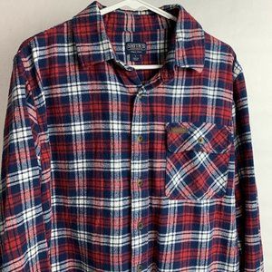 Smith's Workwear Flannel Button Up Shirt Large